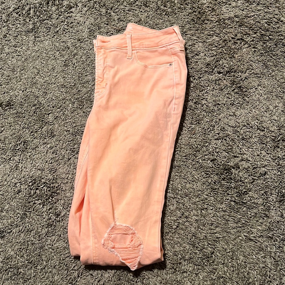 light orange jeans